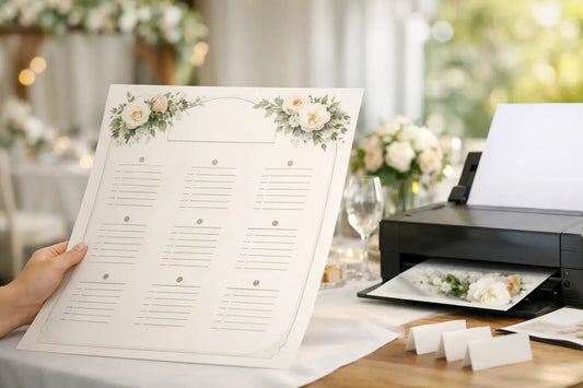 Wedding Table Plan Printing That Looks Right