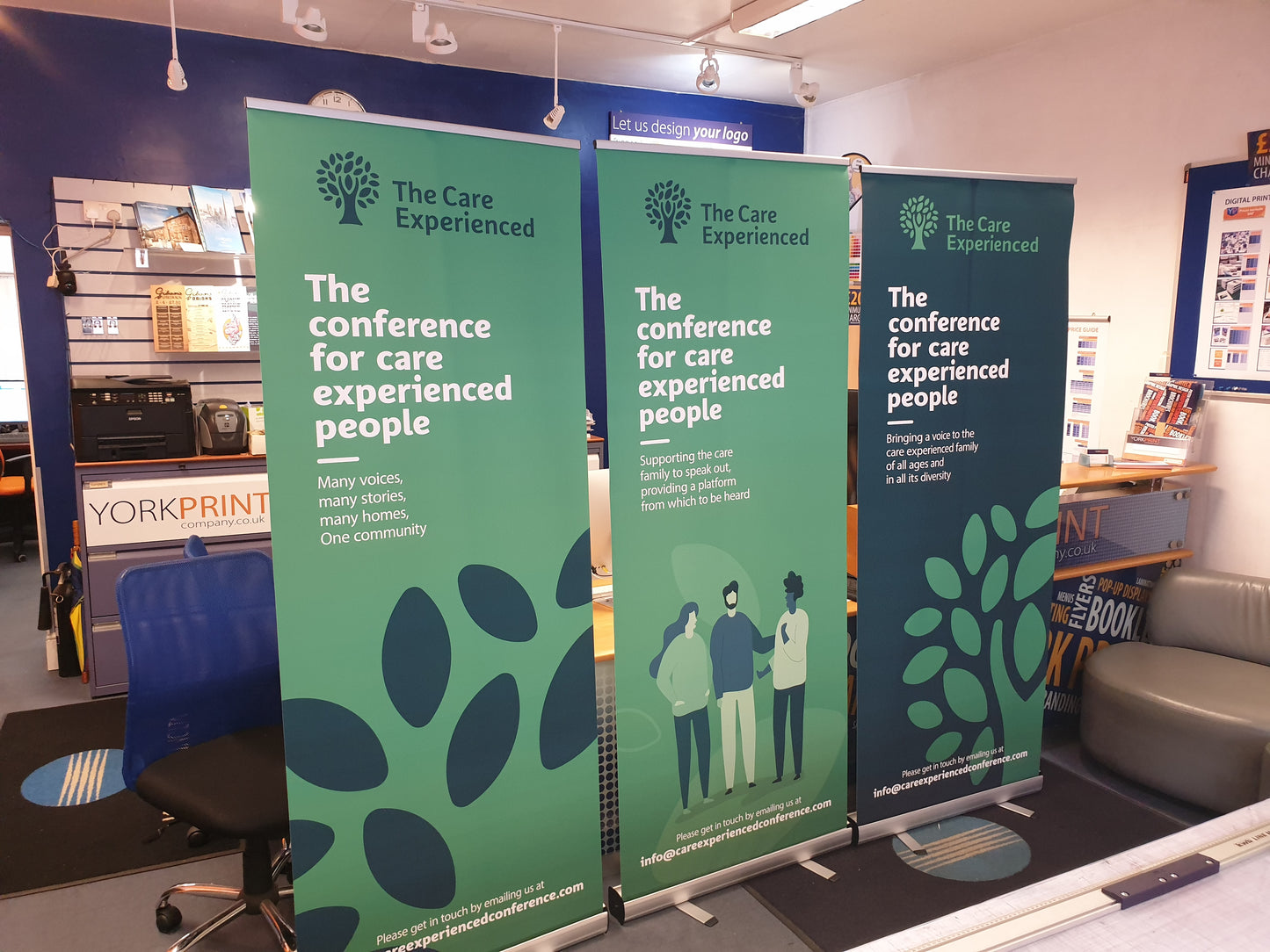 3 x Pop Up Banners for local York company