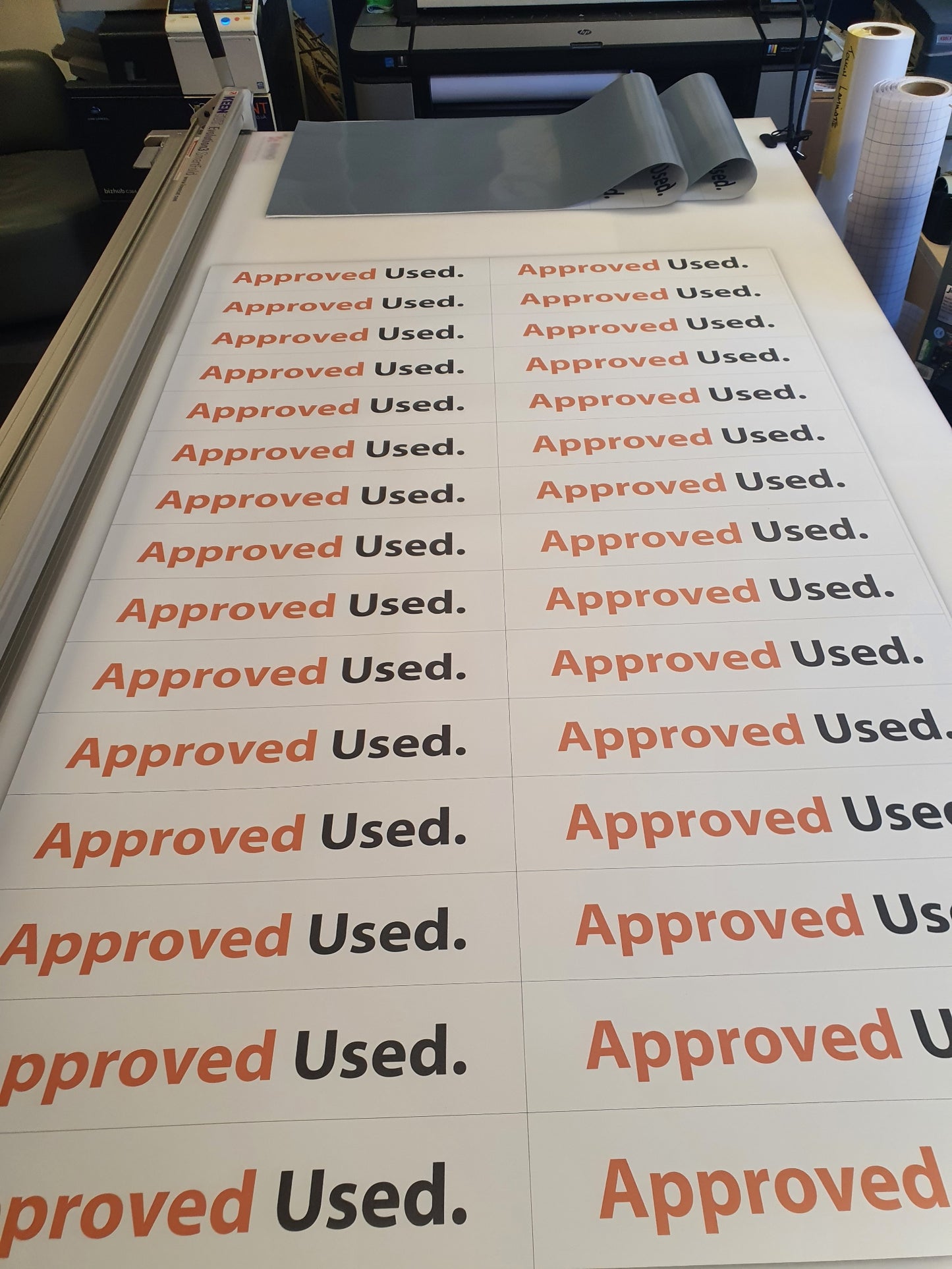 Car dealership stickers