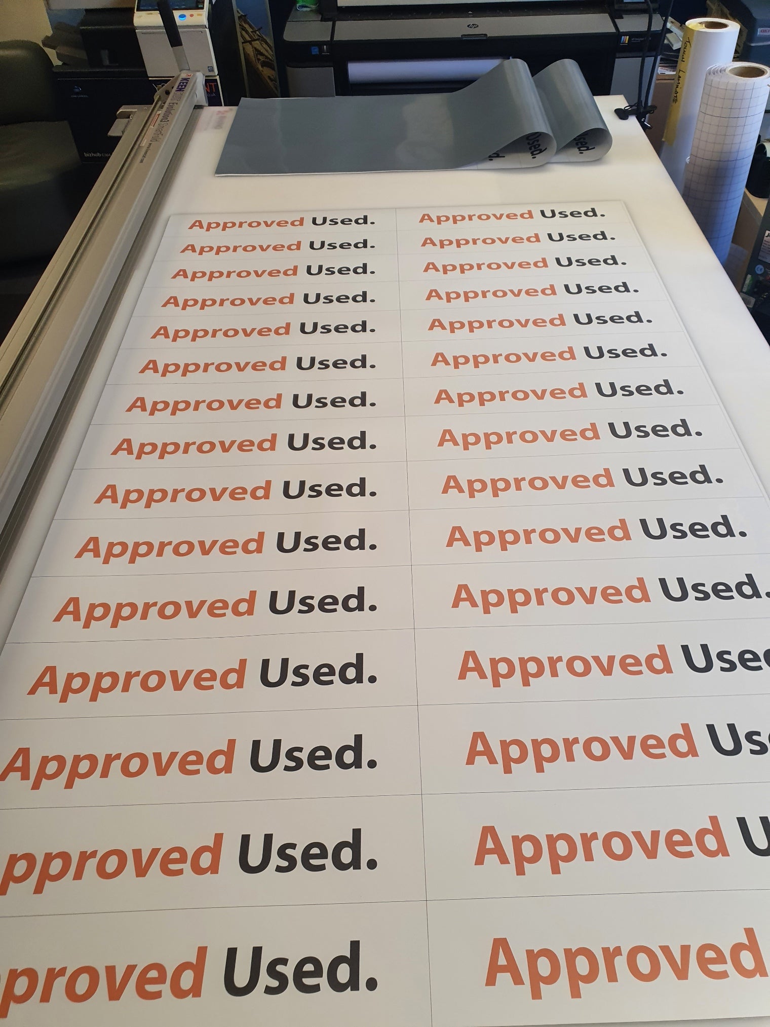 Car dealership stickers