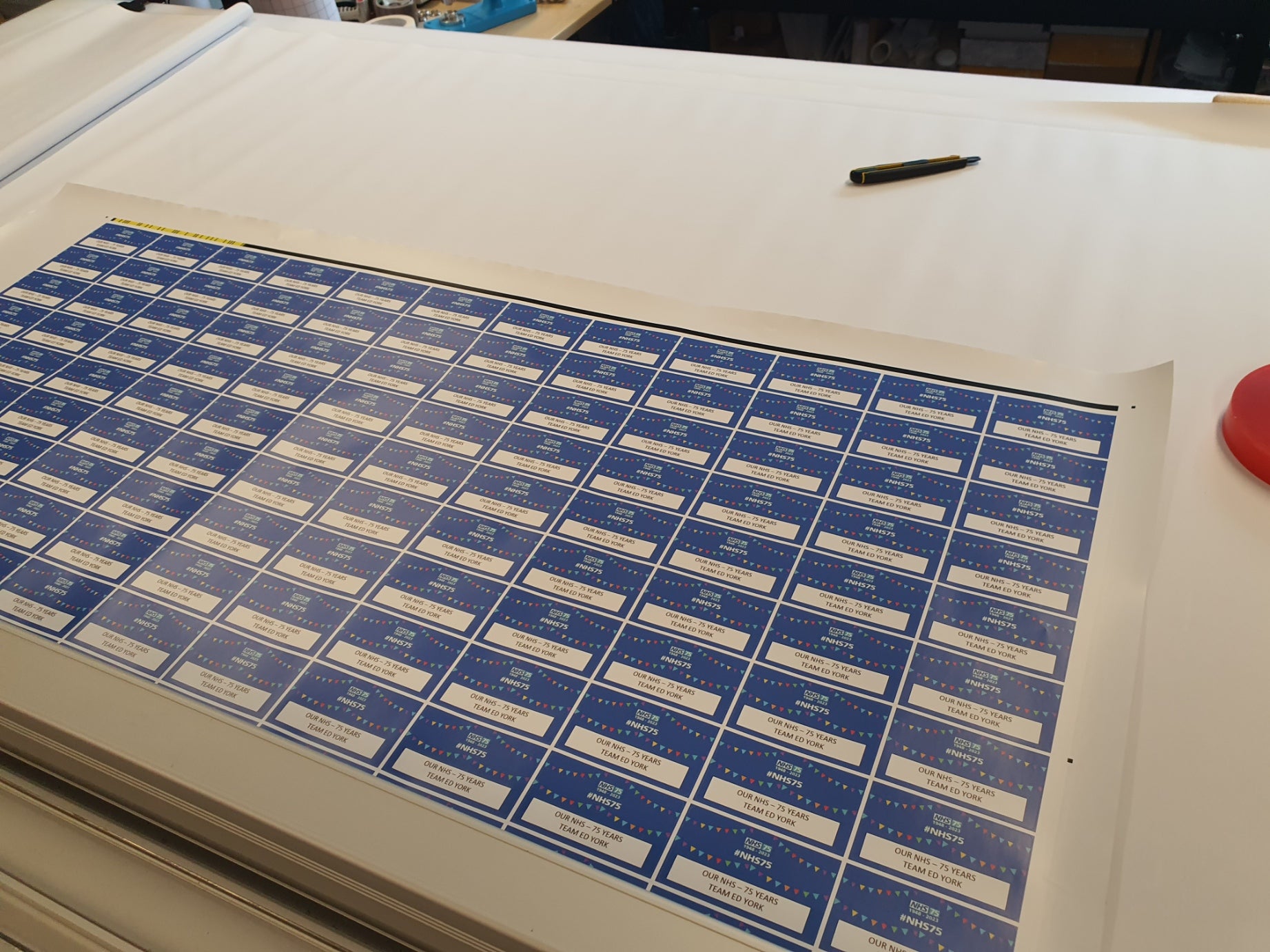 NHS 75 years stickers