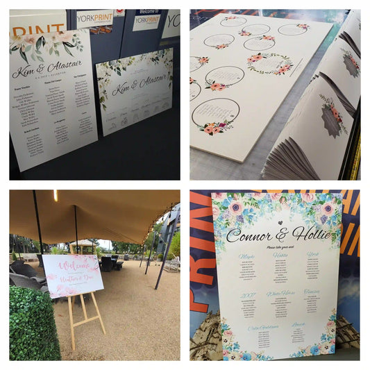 Wedding Table Plan Printing | Foam Board Seating Plans — York Print