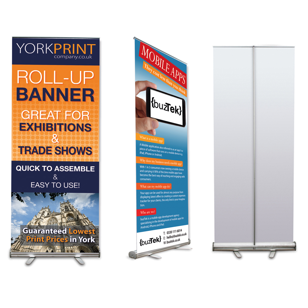 regeringstid resterende Veluddannet Roller Banner - York Print Company